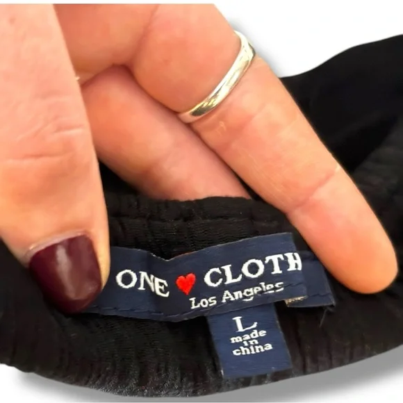 One Clothing Off The Shoulder Ruffled Neck and Sleeves Black Lightweight Top - Picture 9 of 16